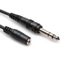 Hosa MHE-310 Headphone Extension Cable - 3.5mm TRS To 1/4" TRS, 10 Feet