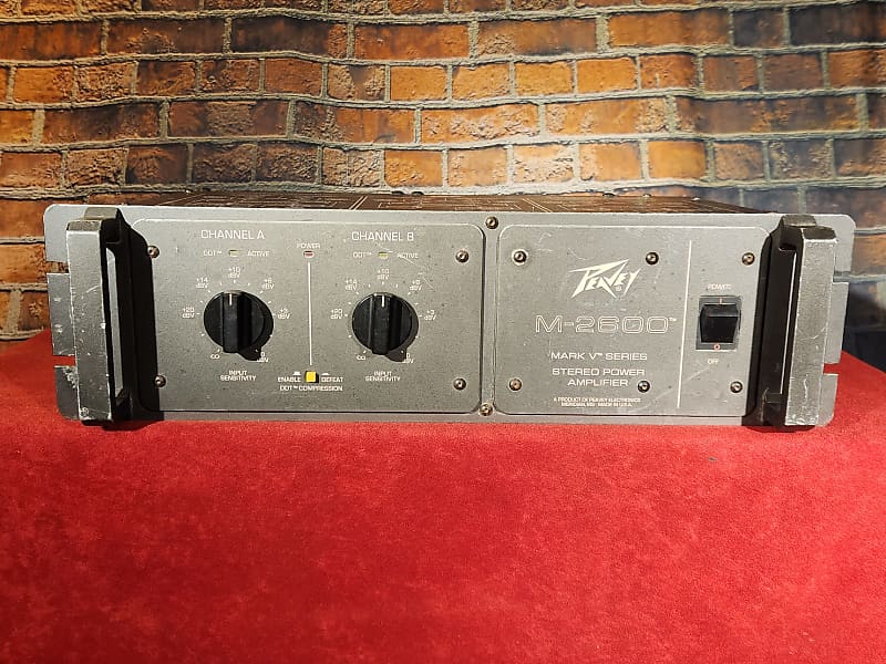 Peavey M 2600 Mark V Series Stereo Power Amplifier Reverb