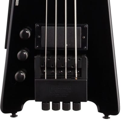 Steinberger Spirit XT-2 Standard Electric Bass, Left-Handed (with Gig Bag), Black image 3