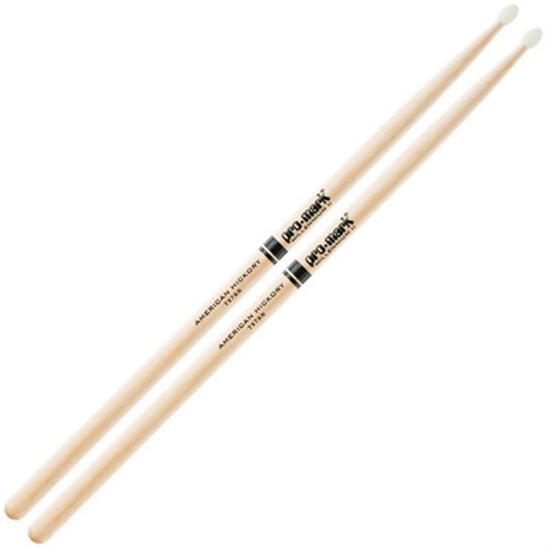 Pro-Mark Hickory Nylon Tip Premium Drum Sticks - 7A Light, TX7AN image 1