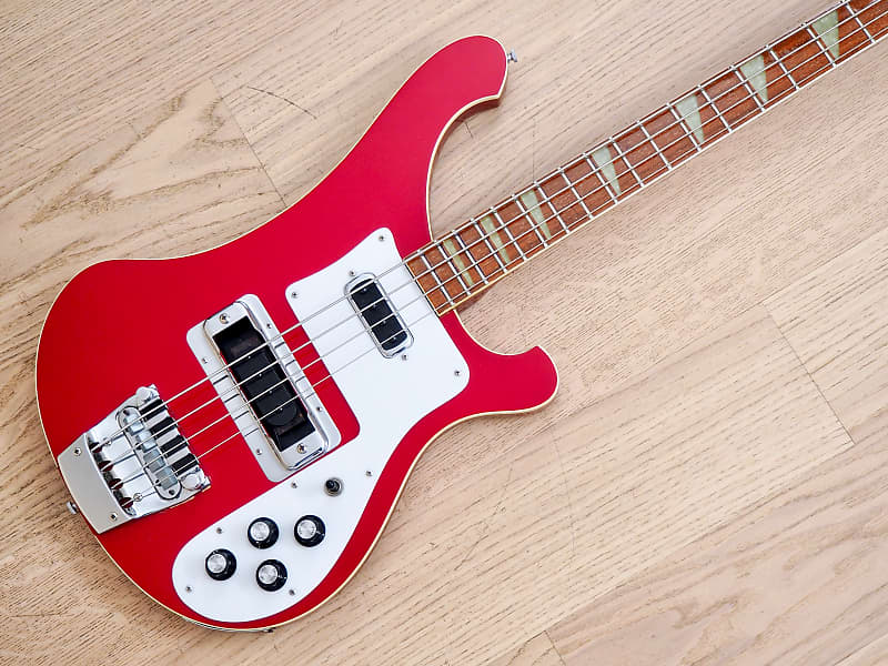 1988 Rickenbacker 4003 Vintage Electric Bass Guitar Ruby Red 100