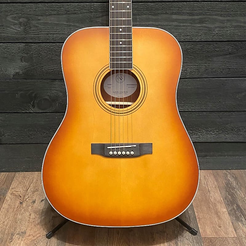 Nashville Guitar Works NGW D10EB Burst Dreadnought Acoustic Reverb