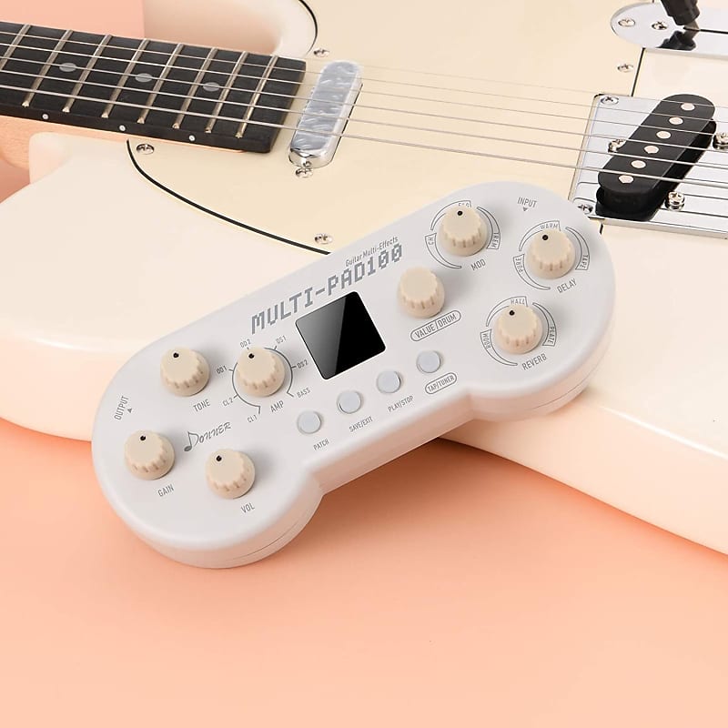 Donner Multi Effects Pedal MultiPad100, 5 Effects 7 Amp Reverb