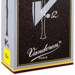 Vandoren CR196 V12 Series Bb Clarinet Reeds - Strength 5+ (Box of 10)