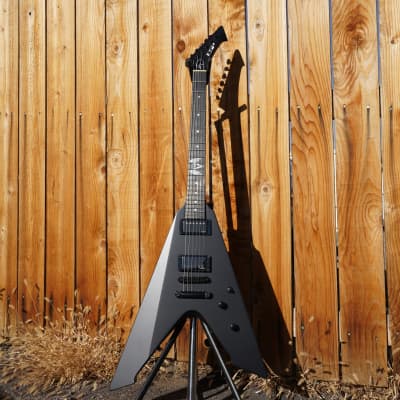 ESP James Hetfield Vulture Black Satin 6-String Electric Guitar w/ Case (2022) image 1