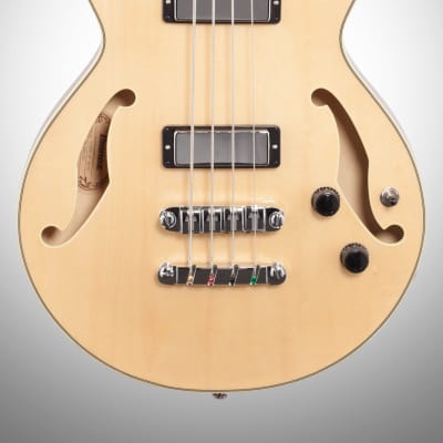 Ibanez AGB200 Artcore Semi-Hollow Electric Bass, Natural image 3