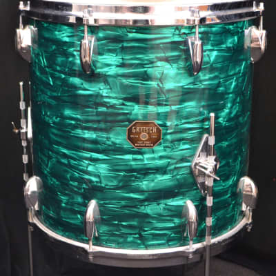 Gretsch 20/13/16" Drum Set  - 60s Emerald Green Pearl Rare! imagen 5