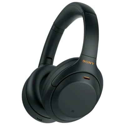 Sony WH-1000XM4 Wireless Noise Cancelling Headphones with Hands Free Mic Black Bundle image 9