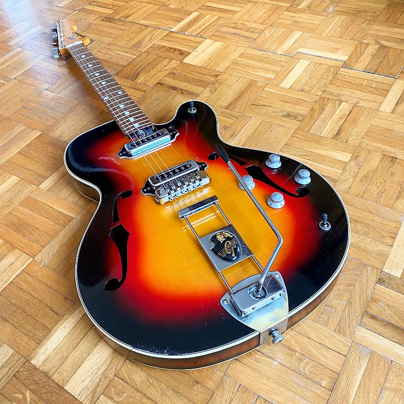 Impossible to find! Galanti 2V hollow body guitar (Italy, 1960s)! Set up by professional luthier! image 1