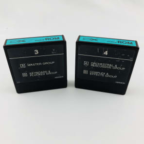 Yamaha DX7 Voice Rom 3 and 4 Data Cartridges 80's | Reverb
