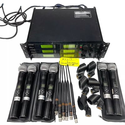 Shure UR4D+ Dual H4 Wireless Receiver W/(2)UR2 Handheld Transmitters #2418 (One) image 9