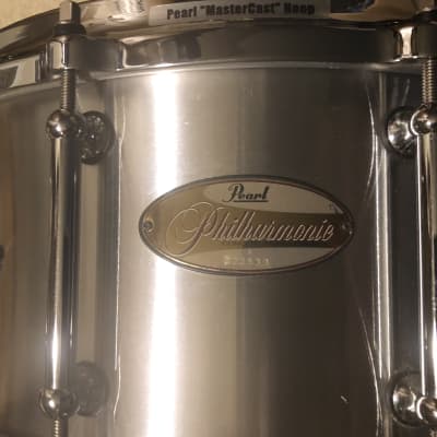 Pearl Philharmonic Cast Aluminum snare 14 x 6.5 Free Shipping image 16
