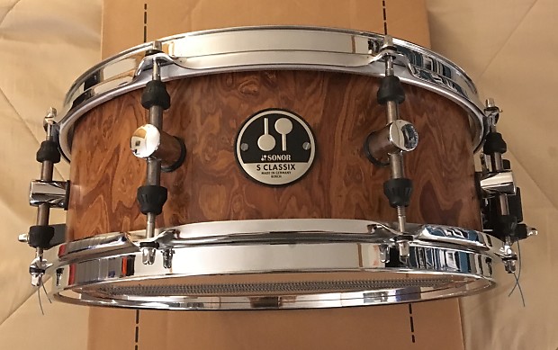 Sonor S Classix 5x13 Birch Snare with Walnut Roots Satin Finish