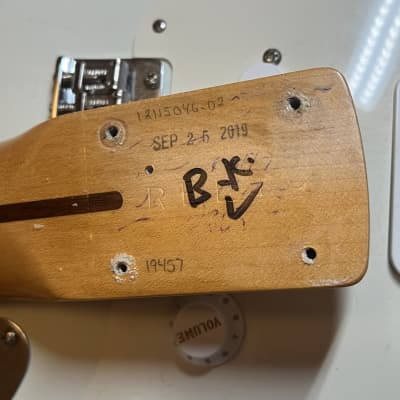 Fender Fender Custom Shop 57 C-shape neck Stratocaster 2019 - Olympic White image 20