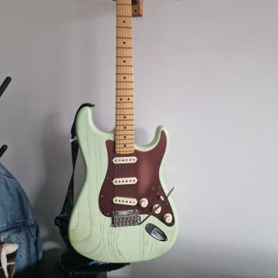 Fender American Standard FSR Rustic Ash Stratocaster 2013 - Surf Green for sale
