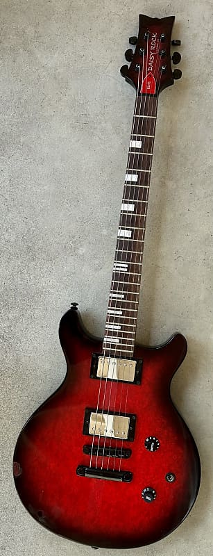 Daisy Rock Stardust Elite Electric Guitar Red Les Paul DC Daisy Rock Stardust Elite Electric Guitar Red Les Paul DC