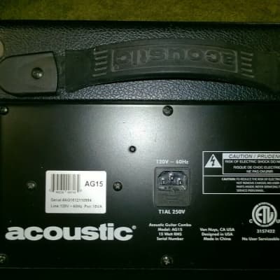 Acoustic AG15 Guitar Amp With Very Good Condition 15W RMS Used image 3