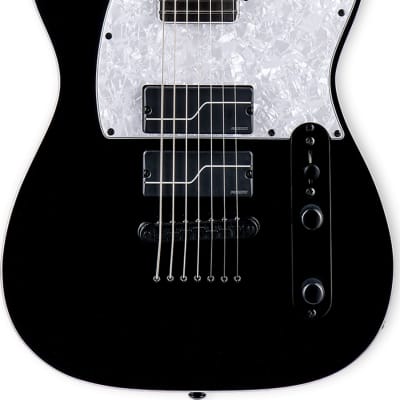 ESP LTD/SCT-607B Fluence Stephen Carpenter Baritone Electric Guitar, Black image 2