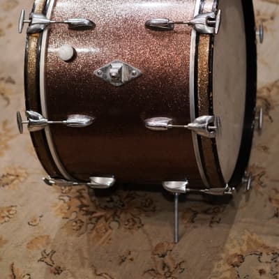 Gretsch 12/16/20/5.5x14" Drum Set - 1960s Burgundy Sparkle image 10