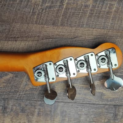 MyDream Partcaster Custom Built - Aged Sonic Blue T-Bass Matching Headstock image 8