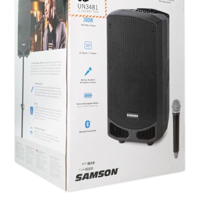 Samson Expedition XP310W-K 10" Portable PA Rechargeable Speaker w/Bluetooth+Mic image 9