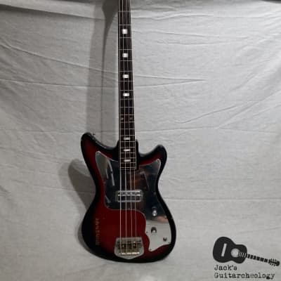 Prestiege / Teisco / Matsumoku "Whitesnake" 1 Pickup Electric Bass (1960s, Redburst) image 6