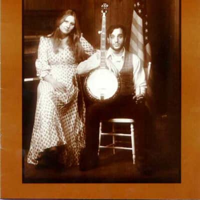 Iida 223 Masterclone 5 string banjo 1970's bow tie flat head trap door with hard case image 21