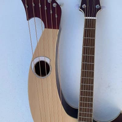 Custom 6+6+8 Strings Harp Guitar Double Necks with EQ Equalizer image 6
