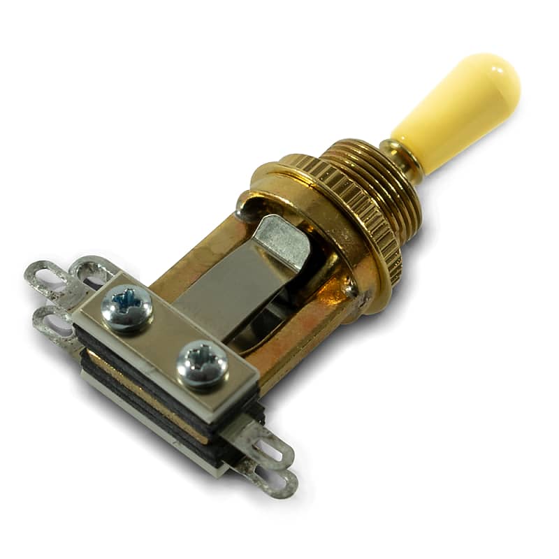 Switchcraft 3 Position Gold Short Frame Toggle Switch for Les Reverb