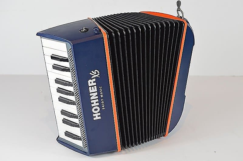 Hohner XS DBL Child Accordion w/ Gigbag in Dark Blue and Reverb