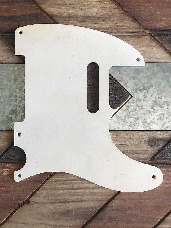 Real Life Relics White Telecaster® Pickguard 1 Ply 5 Hole   [PGJ4] image 1
