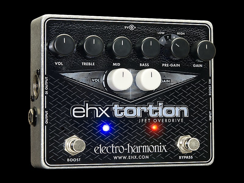 Electro-Harmonix EHX TORTION JFET overdrive/preamp, 9.6DC-200 PSU included