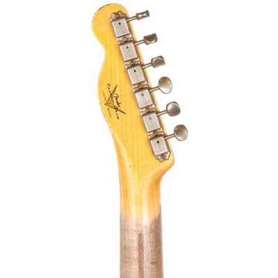 Fender Custom Shop Roasted Pine Double Esquire Relic Faded Aged Black image 5