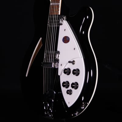 Rickenbacker 360 Semi Hollow Electric Guitar, JetGlo image 2