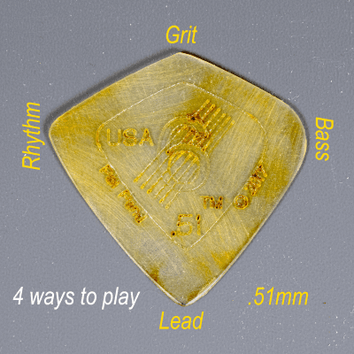 Guitar Picks - SixStringers Inc. Wild Plectrum Polycarbonate .51mm (4 picks) Free Shipping image 2