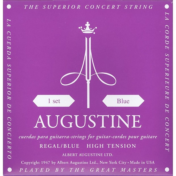 Augustine Regal Blue High Tension Classical Guitar Strings image 1