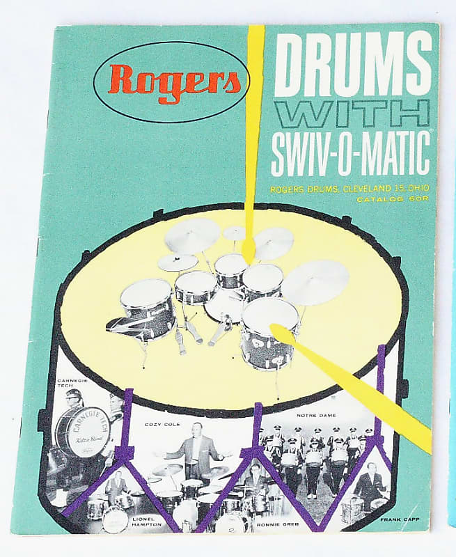 Rare Rogers Drum Catalog , Large 12" x 9" Size / 1959 ( Reverb