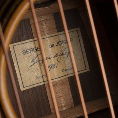1981 Sergei de Jonge 10 String Classical Guitar - Brazilian Rosewood, Luthier Letter of Appraisal imagen 21