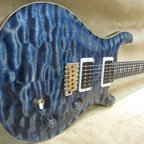 2014 Paul Reed Smith Custom 24 Artist AAAA Quilt Blue Matteo W/ Flame Maple Neck Free US Shipping! image 7