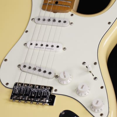 Fender Japan Stratocaster ST7286DSC MOD Yellow White (S/N:L022136) (09/25) image 6