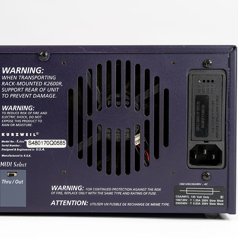 Kurzweil K2600R Digital Sound Module Synthesizer Rackmount K | Reverb