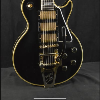 Gibson Custom Shop Historic 3-Pickup '57 Les Paul Custom Black Beauty Reissue with Bigsby 2019 - Present - Ebony VOS image 1