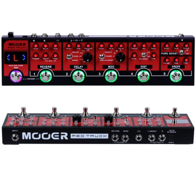 Mooer Red Truck Combined Effect Guitar Pedal Built in Switcher NEW image 1