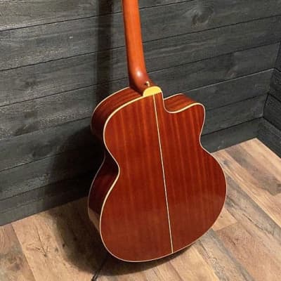 Wood Song Left Handed Jumbo Natural JC Acoustic Guitar w/ Gig Bag image 6