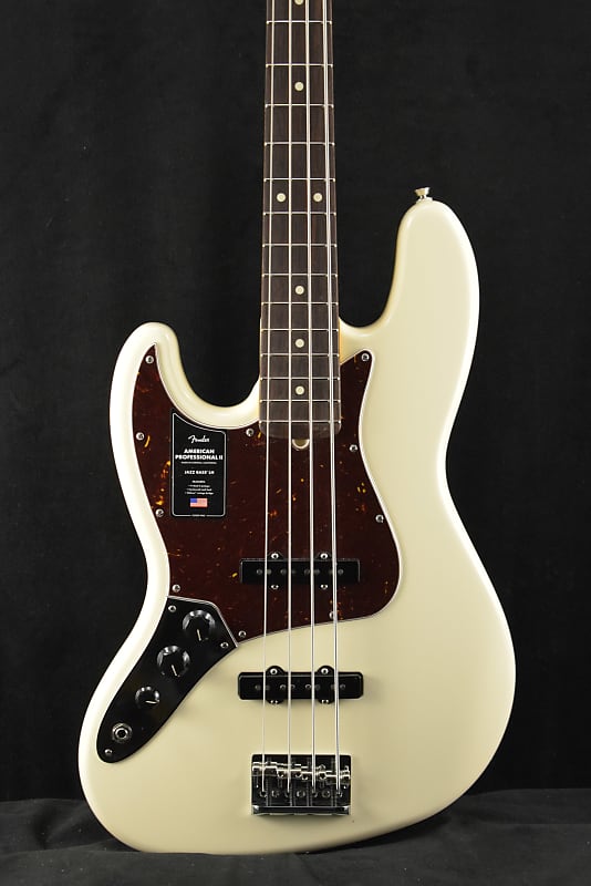 Fender American Professional II Jazz Bass Left-Hand  Olympic White image 1