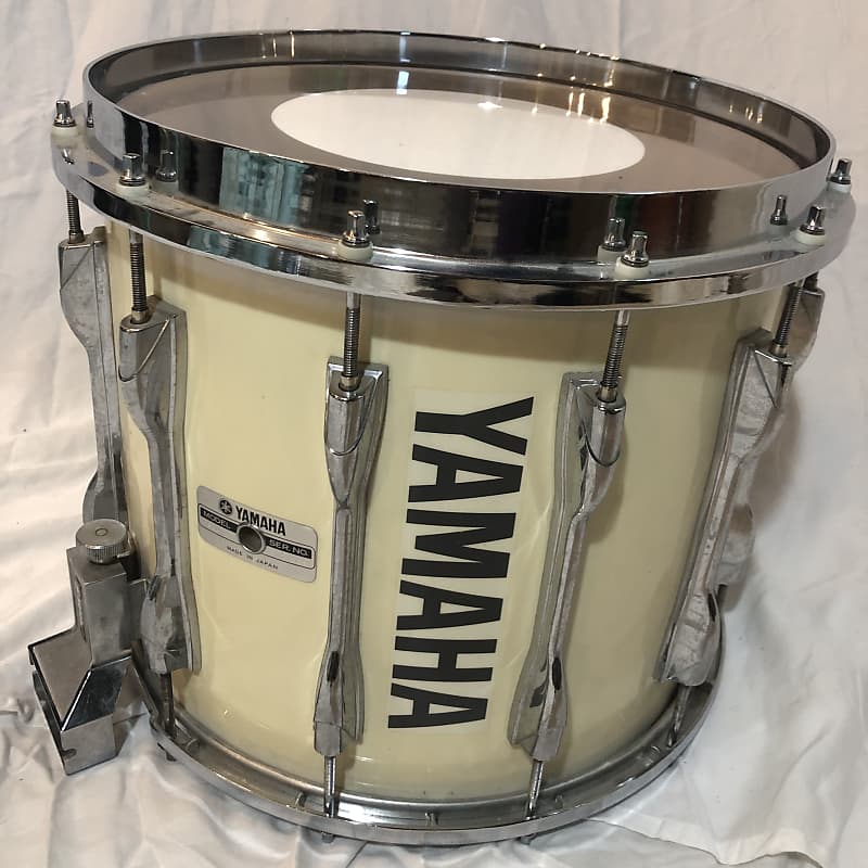 Yamaha MS8014 Marching Snare Drum 1986 Piano White Reverb