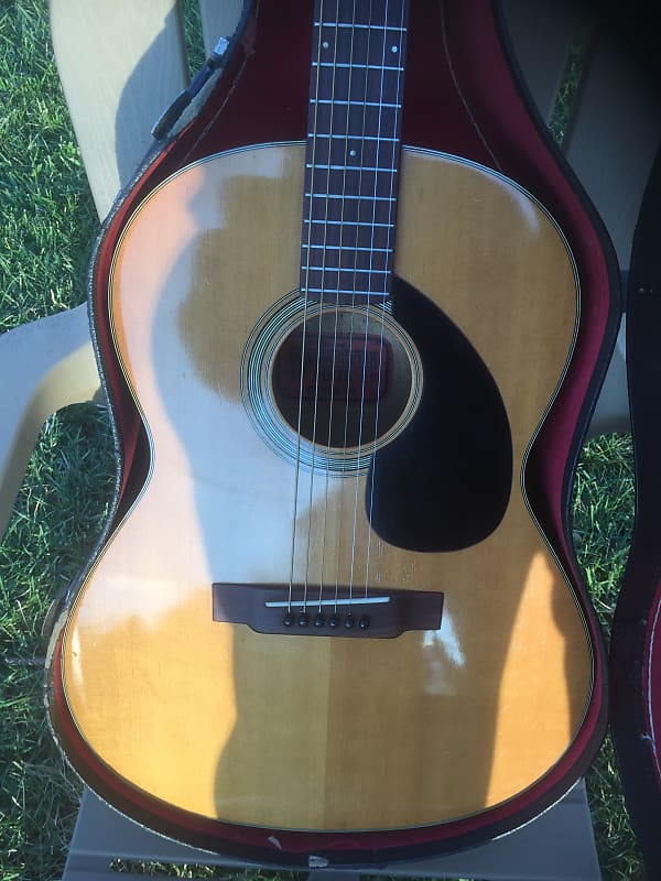 Yamaha FG-75 1968 - 1974 Natural Red Label Made In Japan Exc