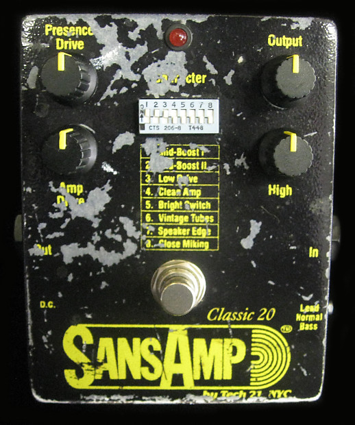 NYC Tech 21 SANSAMP CLASSIC Tube Amp Emulator Guitar Effects