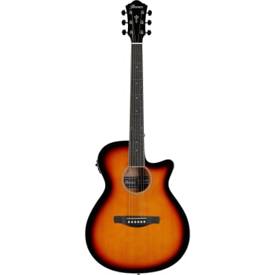 Ibanez AEG7 Acoustic-Electric Guitar, Transparent Vintage Sunburst image 5