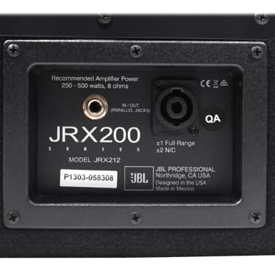 2) JBL JRX212 1,000 Watt 12